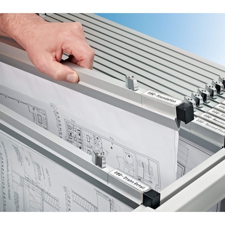 Adiroffice 36 in. Aluminum Blueprint Hanging Clamps, 6PK ADI6046-MK